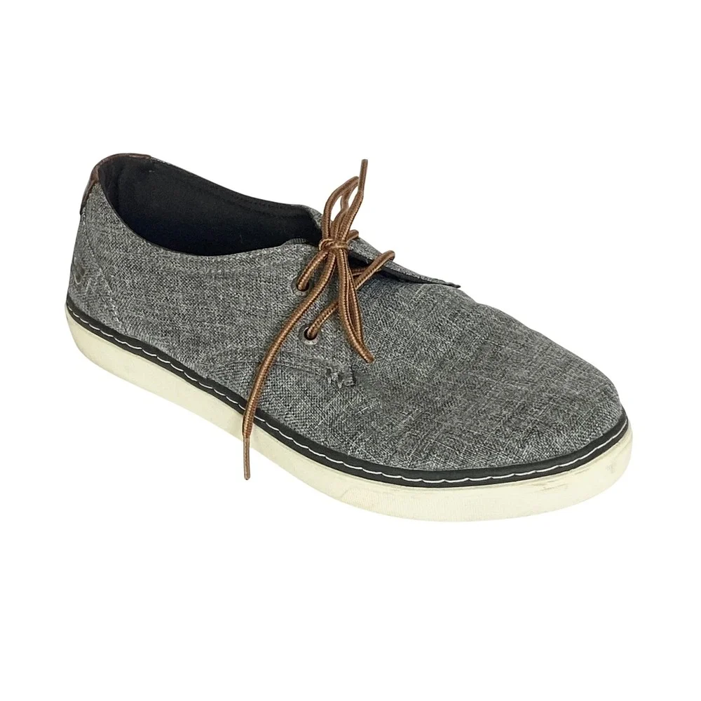 Skechers Mens Palen Gadon Gray Relaxed Fit Sneaker Oxford 64925 Size 10
